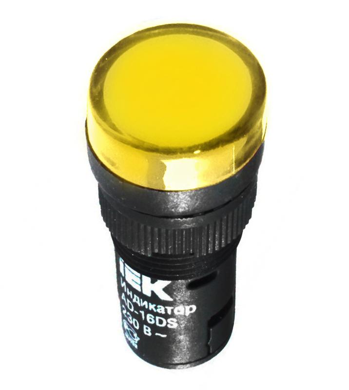 Лампа AD16DS(LED)матрица d16мм желтый 24В AC/DC | BLS10-ADDS-024-K05-16 | IEK — миниатюра 3