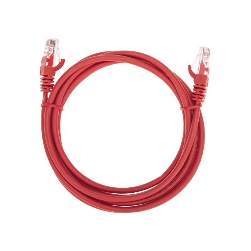 Патч-корд U/UTP, CAT 5e, RJ45-RJ45, 26AWG, LSZH, красный, 2м REXANT | 02-0103-2 | REXANT — фото 1 | Sento