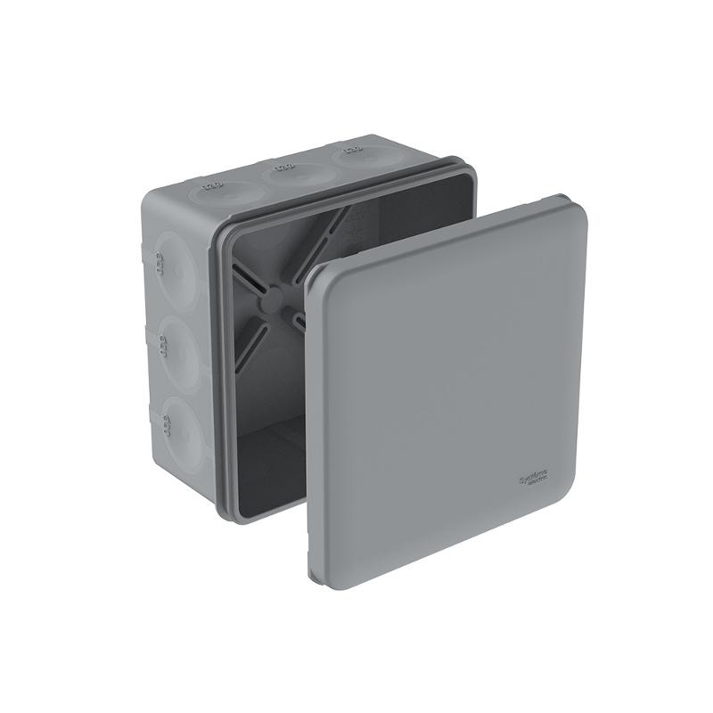 MultiBox Коробка распределительная с мембранными вводами IP66 100х100х50 Серая (со стикером)| IMT351981 | SE — Systeme Electric