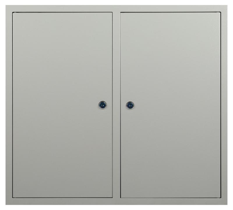Корпус металлический навесной  ЩРН-72 2-х дверный (540х600х120) IP31 УХЛЗ серый  | Б0062915 | ЭРА — миниатюра 2