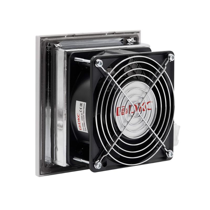 Вентилятор с фильтром ЭМС 100 м3/ч, 230В AC, 152х152 мм, IP54 | R5MCV15230 | DKC — миниатюра 2