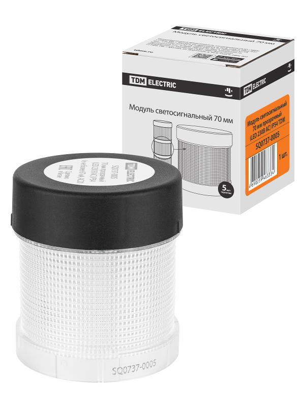 Модуль светосигнальный 70 мм прозрачный (LED 230В AC) IP54 | SQ0737-0005 | TDM — TDM ELECTRIC