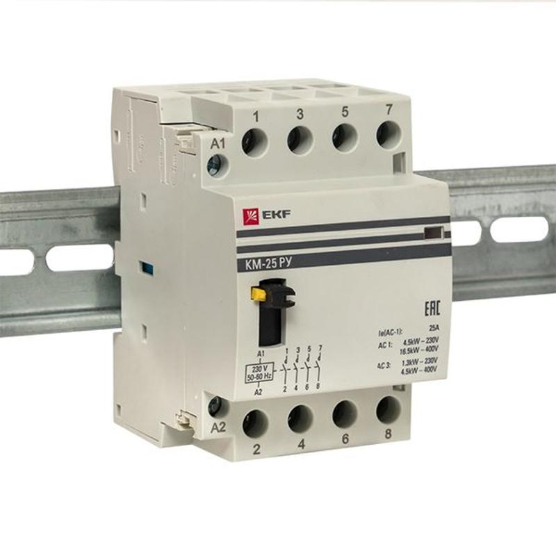 Контактор модульный КМ РУ 40А 4NO (3 мод.) EKF PROxima | km-3m-40-40 | EKF — миниатюра 8