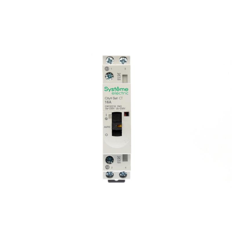 Контактор модульный 2P 2НО 16A AC 230В-230В City9 | C9C32216 |Systeme Electric — миниатюра 3