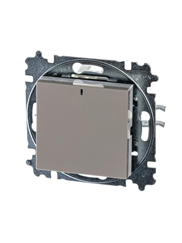 ABB Levit Кофе макиато / белый Выключатель 1-кл. с подсветкой | 3559H-A01446 18W | 2CHH590146A6018 | ABB — миниатюра 3