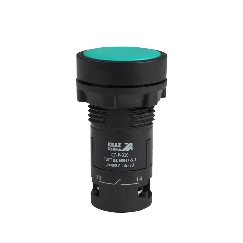 Кнопка OptiSignal Compact D22 C7-P-310 зеленая 1НО XB7NA31 | 362032 | КЭАЗ — КЭАЗ (Курский электроаппаратный завод)