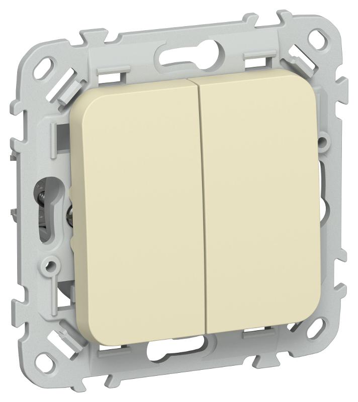 FLITE Выключатель 2-клавишный 10А ВС12-1-0-ФлН навахо | FI-V20-0-10-1-K87 | IEK — IEK (ИЭК)
