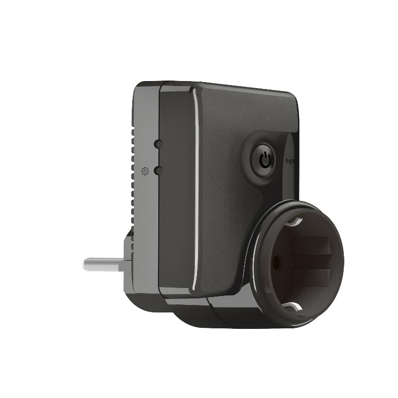 Розетка умная мобильная с/з 16А 230В графит Netatmo — миниатюра 2