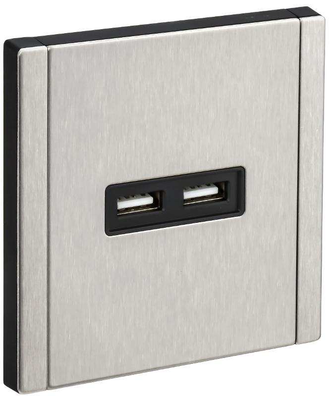 FORTE&PIANO Розетка USB A+A 3,1А FP749M металл никель  | FP-U21-D31-M-K50 | IEK — IEK (ИЭК)