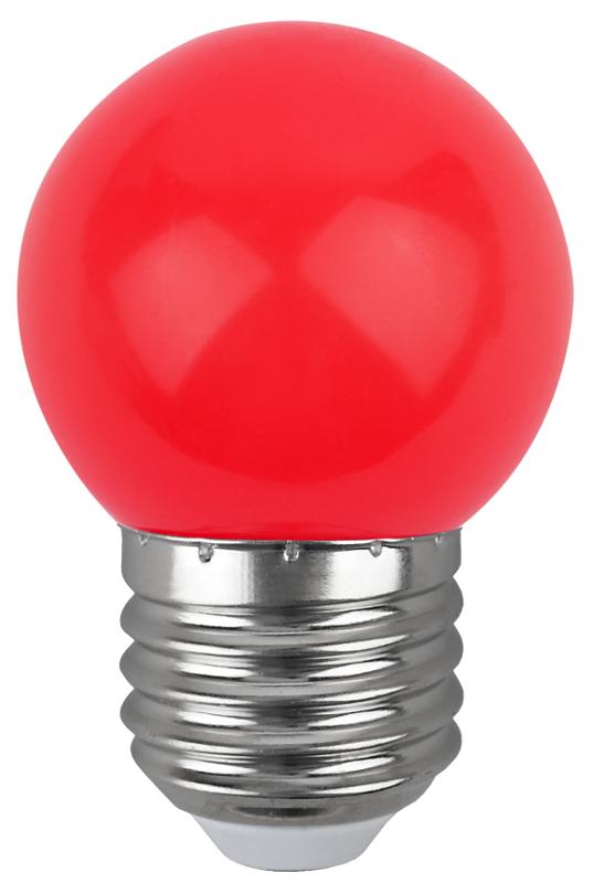 Лампы cветодиодные ERARL45-E27 LED Р45-1W-E27 (диод. шар, красн., 4SMD, 1W, E27, для белт-лайт) (10/100/6000) | Б0049575 | ЭРА — миниатюра 3