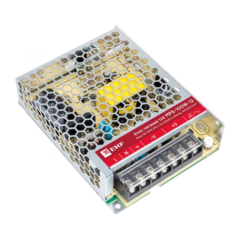Блок питания 12В MPS-100W-12 Proxima | mps-100w-12 | EKF — EKF