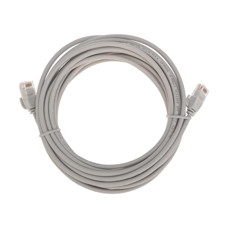 Патч-корд U/UTP CAT 6A (10G), RJ45-RJ45, 28AWG, LSZH, серый, 5м REXANT | 02-0380-5 | REXANT — фото 1 | Sento