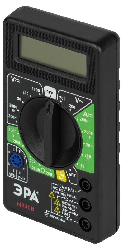 Мультиметр цифровой  модель M830B  | Б0055796 | ЭРА — миниатюра 1