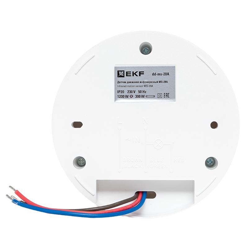 Датчик движения ИК потолочный 1200Вт 360гр. до 8м IP20 MS-28A PROxima | dd-ms-28A | EKF — миниатюра 7