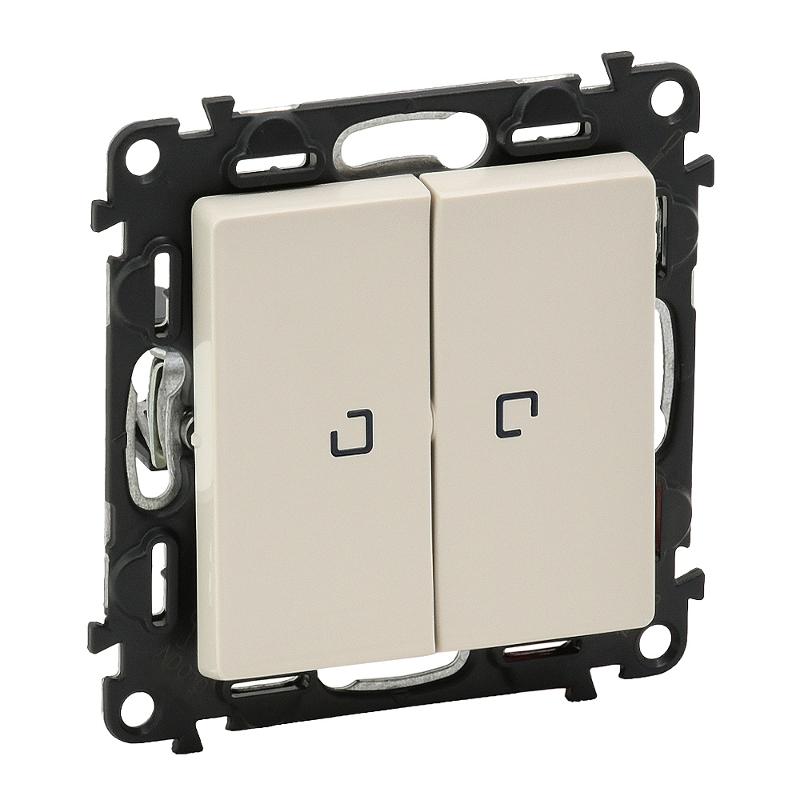 Valena LIFE DIY Сл.кость Выключатель 2-клавишный с подсветкой 10А 250В | 752528 | Legrand — Legrand