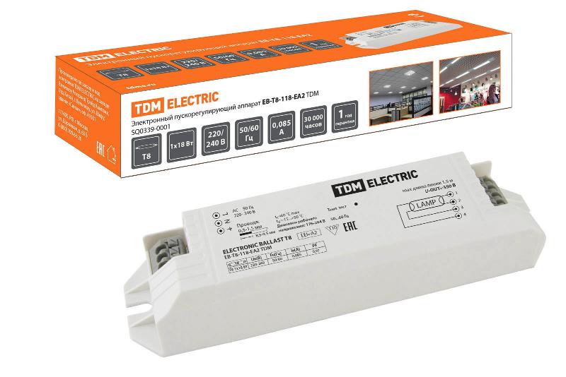 ЭПРА EB-T8-118-EA2   | SQ0339-0001 | TDM — TDM ELECTRIC