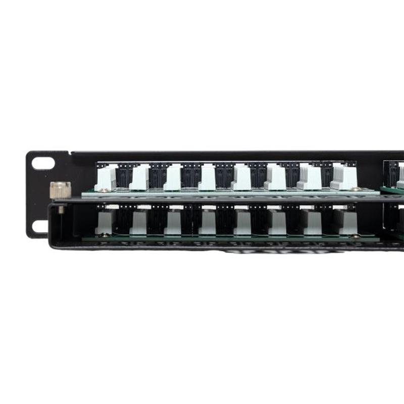 Патч-панель высокой плотности TERACOM PRO 19'' Cat.5E 1U неэкранированная UTP 48 портов RJ-45 Dual IDC с органайзером | TRP-PPNL-5EUTP-C1U48 | EKF — миниатюра 11
