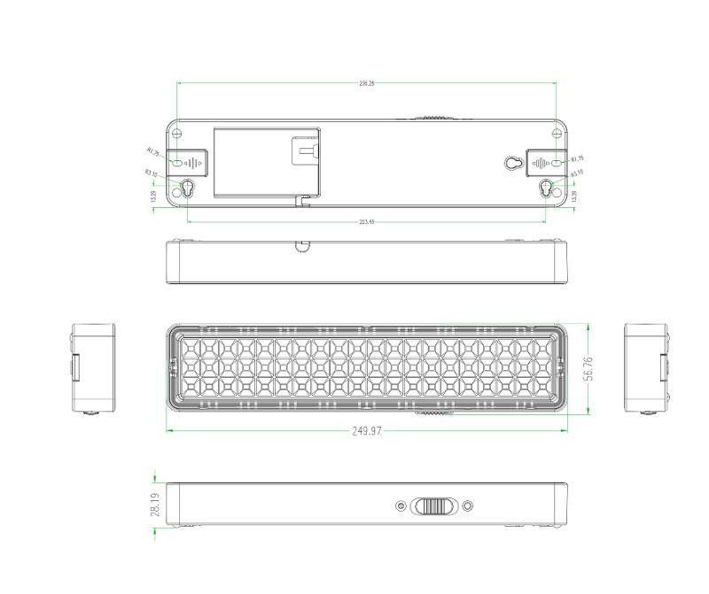 Светильник аварийного освещения непостоянный светодиодный DBA-103-0-20 60LED 5ч IP20 | Б0044396 | ЭРА — миниатюра 4