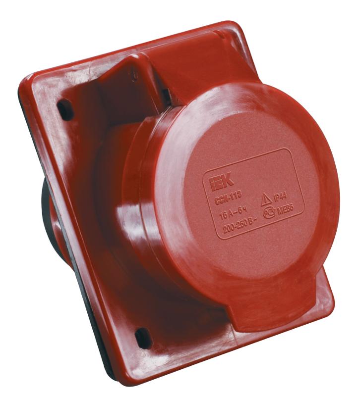 Розетка 424 скрытая 3Р+Е 32А 380В IP44 | PSR42-032-4 | IEK — фото 1 | Sento