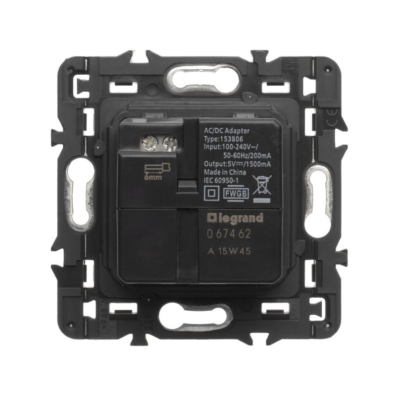 Celiane Белый Накладка Розетки USB 2-ой — миниатюра 8