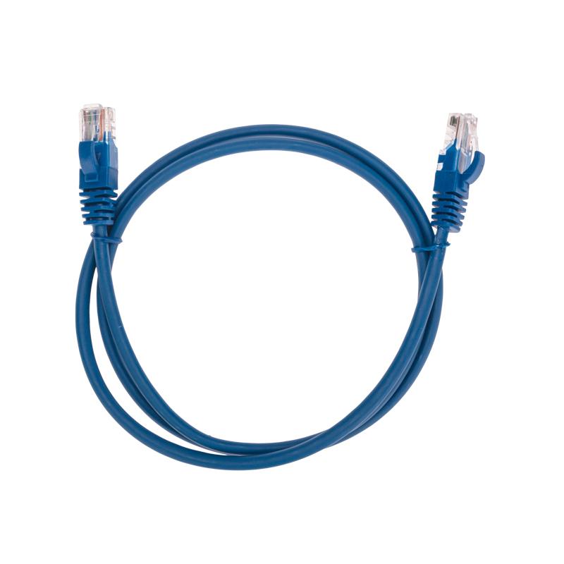 Патч-корд U/UTP, CAT 5e, RJ45-RJ45, 26AWG, LSZH, синий, 1м REXANT | 02-0104-1 | REXANT — фото 1 | Sento