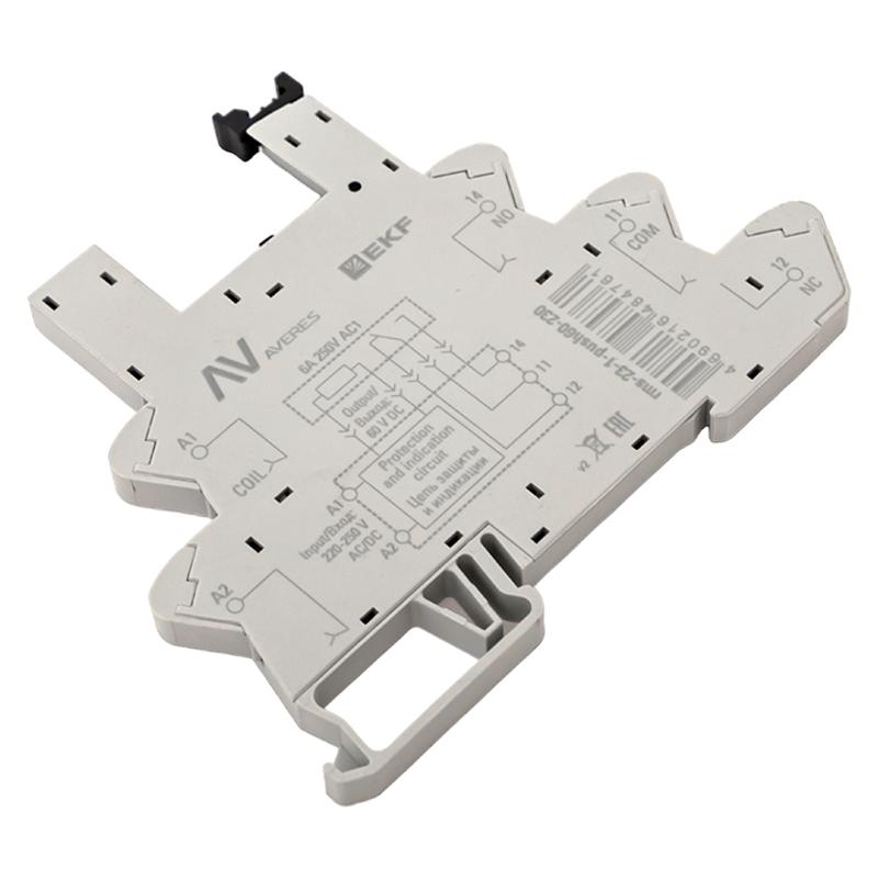 Разъем для реле РM slim 23/1 Push-in 230VАС/60VDC | rms-23-1-push60-230 |  EKF — миниатюра 5