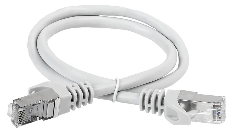Коммутационный шнур (патч-корд), кат.6А S/FTP, LSZH, 3м, серый | PC01-C6ASL-3M | ITK — ITK