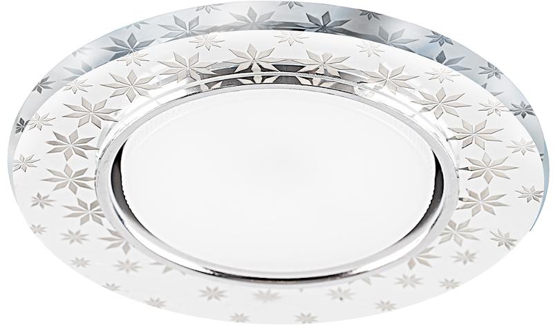 Светильник потолочный встраиваемый под лампу GX53 CD4030 20LED*2835 SMD 4000K, 15W GX53, без лампы, прозрачный, хром | 32653 | FERON — фото 1 | Sento