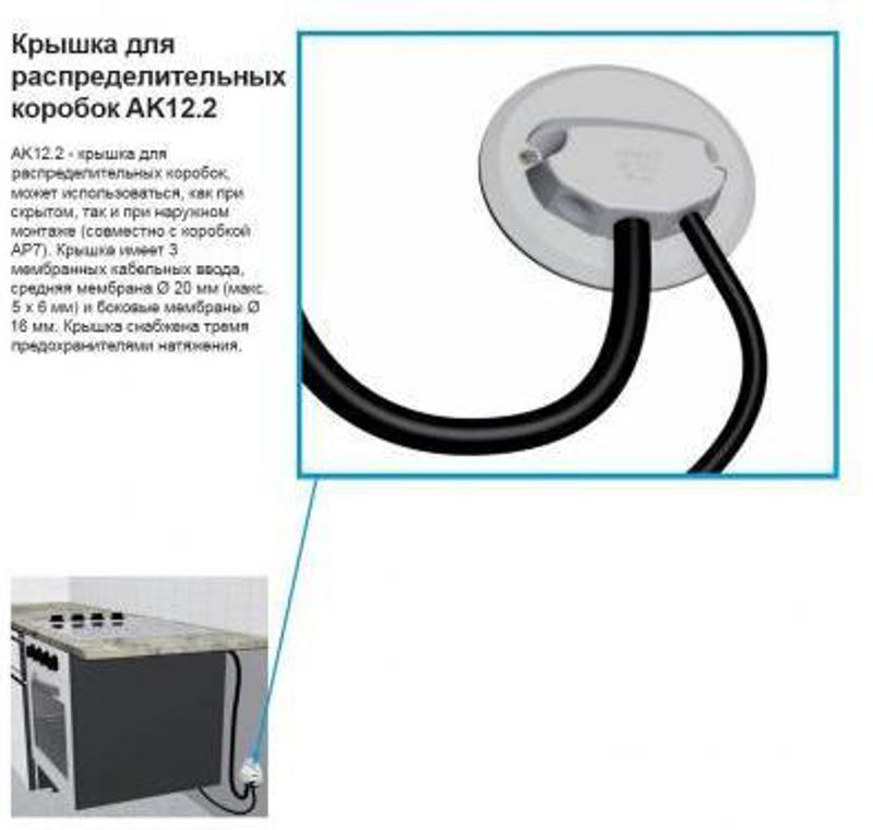 Крышка для разветвительных коробок с вводом IP44 | AK12.2 | 2TKA150002G1 | ABB — миниатюра 2