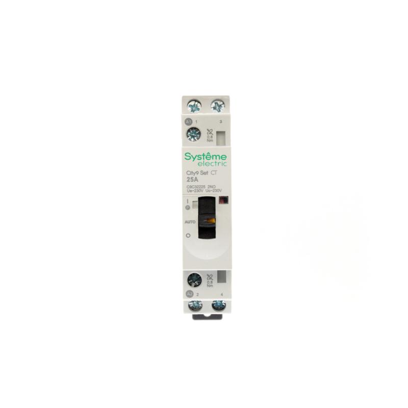 Контактор модульный 2P 2НО 25A AC 230В-230В City9 | C9C32225 |Systeme Electric — миниатюра 3