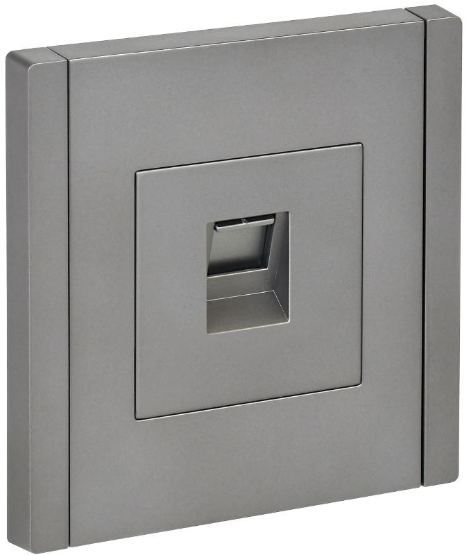 FORTE&PIANO Розетка комп. RJ45 кат.5E FP532 сталь | FP-K10-1-K46 | IEK — IEK (ИЭК)