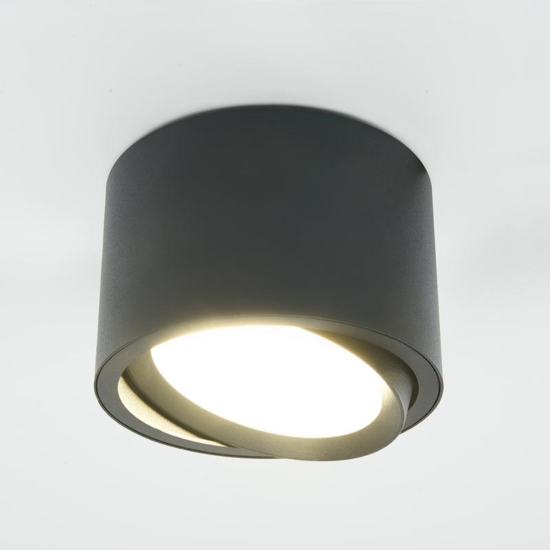 Светильник потолочный 12W, 230V, GX53, черный, HL361 | 41995 | FERON — миниатюра 2
