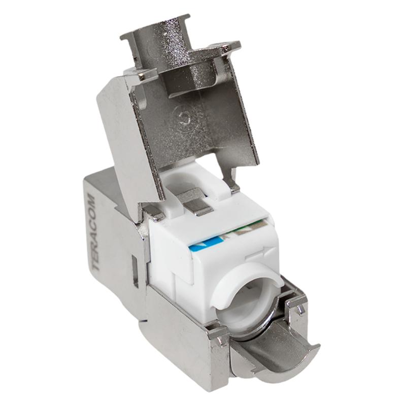 Модуль Keystone TERACOM PRO Cat.5E экранированный STP 110 IDC 180 градусов самозажимной | TRP-KSTN-T180D-5ESTP | EKF — миниатюра 5