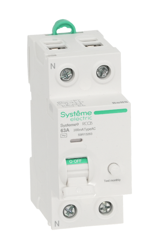 Systeme9 Выключатель дифференциального тока (ВДТ) 63A 2P 100мА Тип-AC 230В | S9R13263 | SE — миниатюра 6