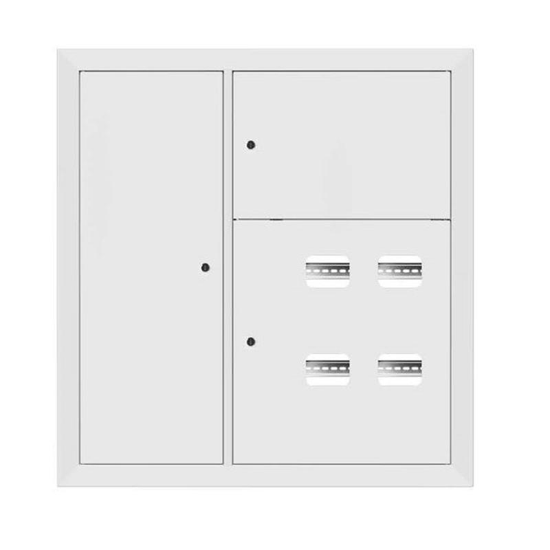 Щит этажный 4 кв. RAL9003 со слаботочным отсеком слева (1000х950х150) | mb29-v-4z-ral9003 | EKF — фото 1 | Sento
