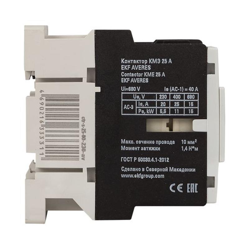 Контактор КМЭ 30А 400В АС EKF AVERES | ctr-s-30-00-400-av | EKF — миниатюра 14