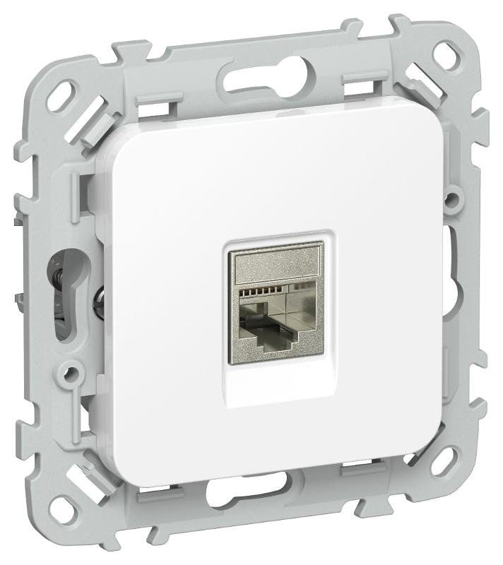 FLITE Розетка компьютерная RJ45 кат.5Е STP РК5е-1-1-ФлБ белый | FI-K11-1-K01 | IEK — IEK (ИЭК)