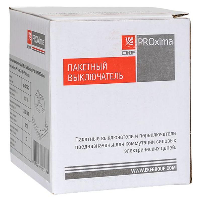 Пакетный выключатель ПВ 3-16 М3 кар. IP30 EKF PROxima | pv-3-16-2 | EKF — миниатюра 12