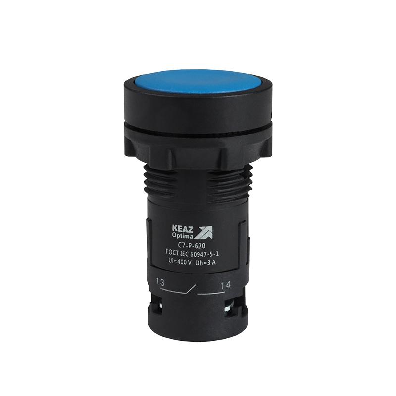 Кнопка OptiSignal Compact D22 C7-P-620 синяя 2НО XB7NA63 | 362053 | КЭАЗ — КЭАЗ (Курский электроаппаратный завод)