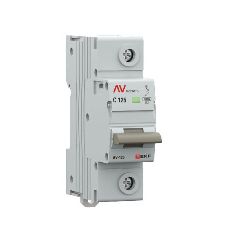 Выключатель автоматический AV-125 1P 125A (D) 10kA  AVERES |mcb125-1-125D-av| EKF — миниатюра 8