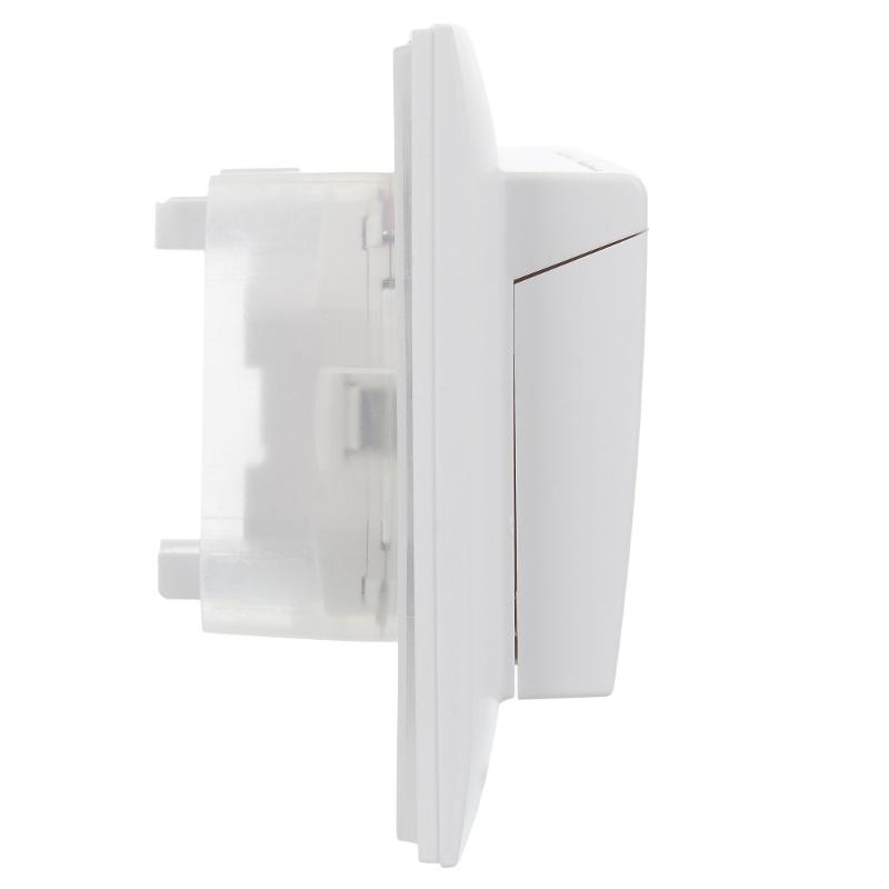 SKANDY Розетка 2-местная с кр. 16А в сб IP44 SK-R12W арктический белый | SK-R26-16-44-K01-F | IEK — миниатюра 4