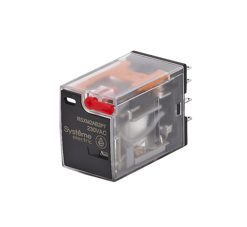 Реле 12A 2CO 230VAC тест кнопка LED | RSXM2AB2P7 | SE — Systeme Electric