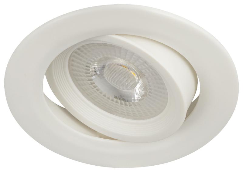 Светильник светодиодный встраиваемый KL LED 22A-5 4K WH круглый поворотн. SMD 5W 4000K белый | Б0037037 | ЭРА — миниатюра 3