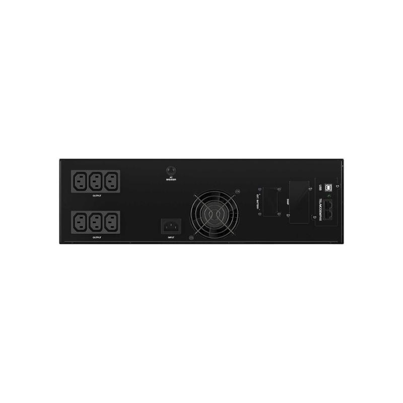Линейно-интерактивный ИБП ДКС серии Info Rackmount Pro, 1500 ВА/1200Вт,1/1, USB, RJ45, 6xIEC C13, Rack 3U, SNMP/AS400 slot, 2x9Aч | INFORPRO1500IN | D — миниатюра 4