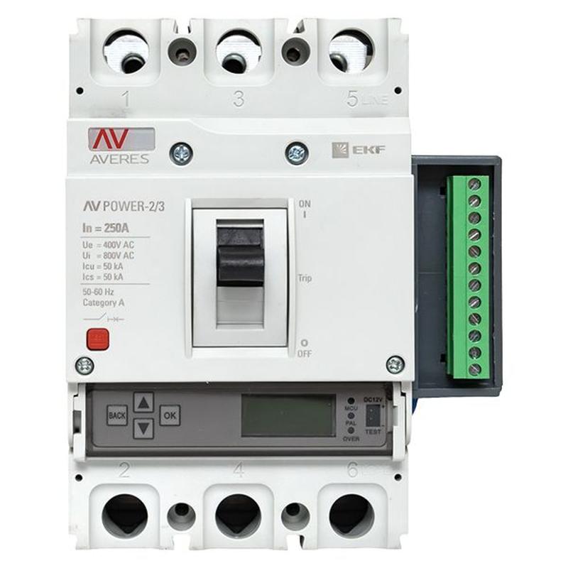 Выключатель автоматический AV POWER-2/3 250А 50kA ETU6.2 | mccb-23-250-6.2-av | EKF — миниатюра 12