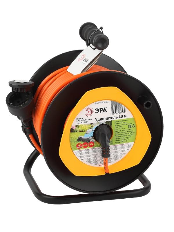 Удлинитель силовой ЭРА RPx-1e-3x1.5-40m на п. катушке c/з 40м 1 гн ПВС 3х1.5 | Б0046839 | ЭРА — миниатюра 1