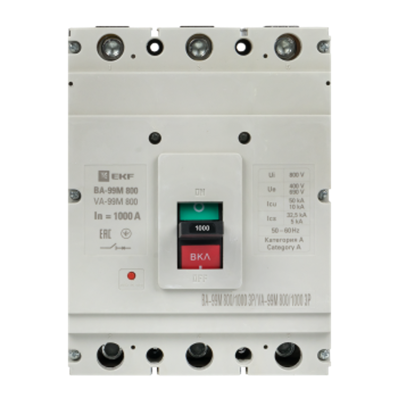 Выключатель автоматический ВА-99М  800/1000А 3P 50кА PROxima | mccb99-800-1000m | EKF — EKF