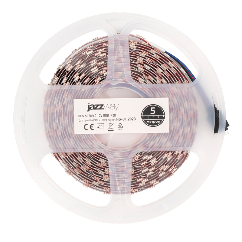 Лента светодиодная LED STN 5050/60 14,4Вт 12В RGB IP20 5м | 1001955 | Jazzway — Jazzway