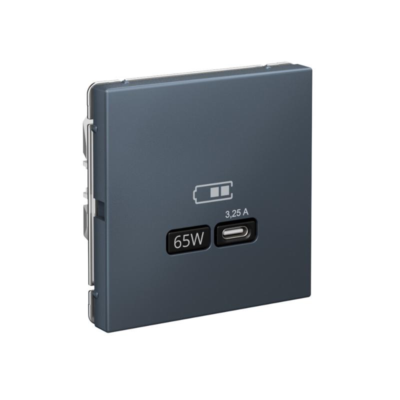 ArtGallery Грифель Розетка USB тип-С 65Вт высокоскор.заряд. QC, PD, механизм | GAL000727 | SE — миниатюра 3