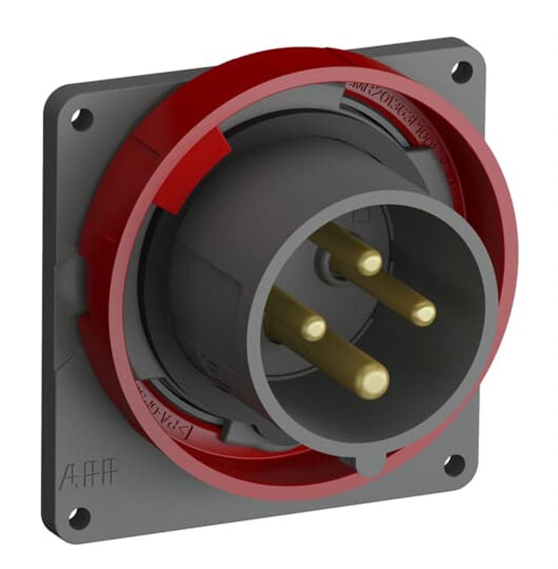 Вилка с прямым фланцем Easy&Safe 316EBU6W,16A,3P+E,IP67,6ч|2CMA101264R1000| ABB — ABB